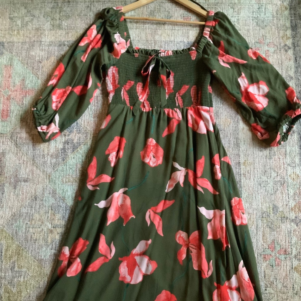 Hutch dress with liner. Bodice is forgiving to accommodate various busts